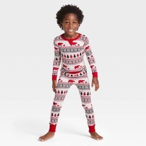 NEW Wondershop Holiday Fair Isle Print Pajamas Set, 12